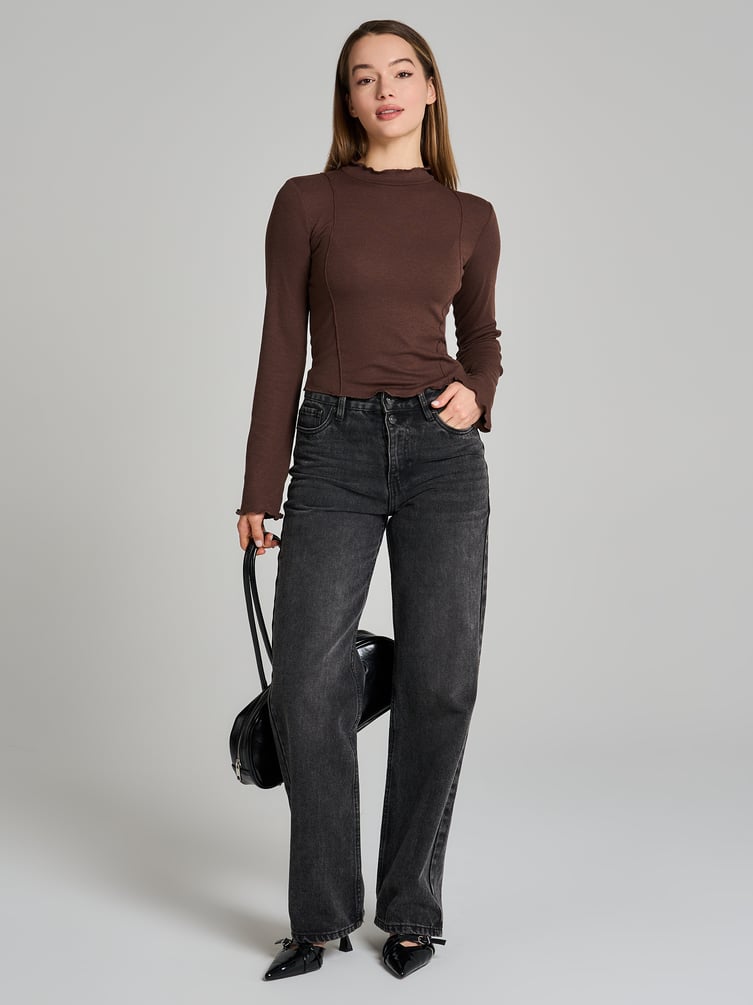 Водолазка лапша с высоким горлом