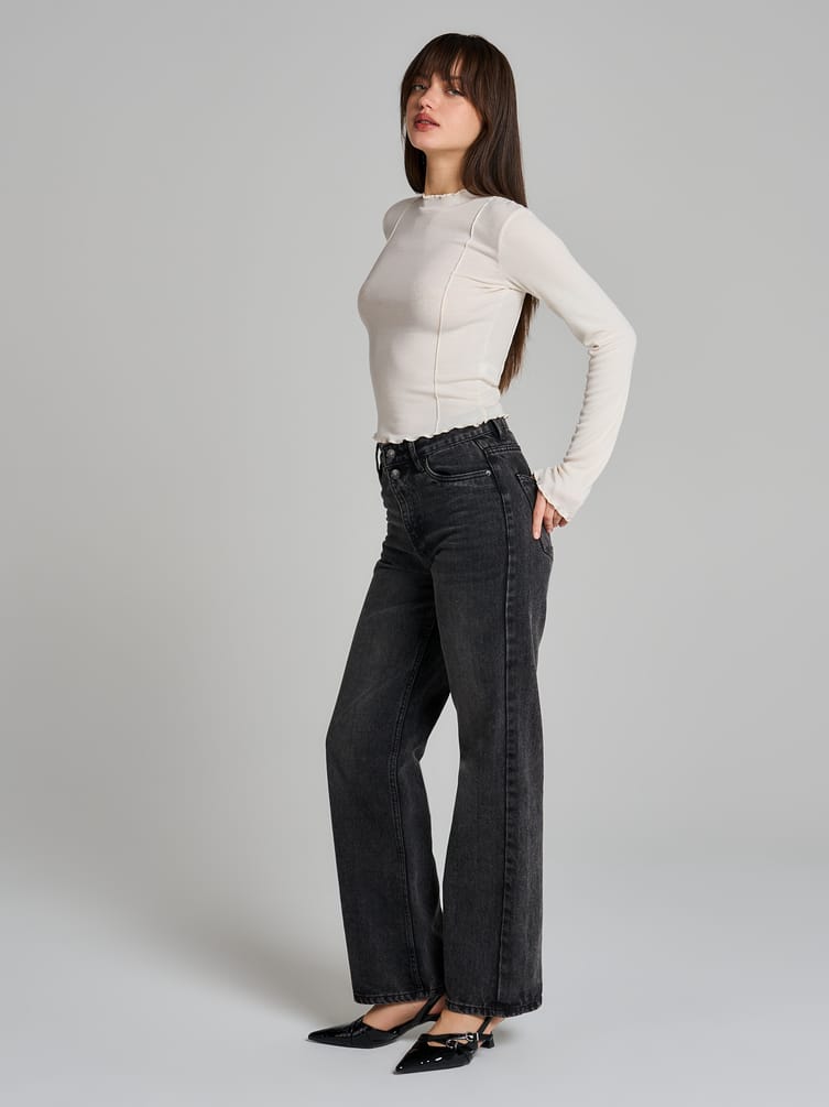 Водолазка лапша с высоким горлом