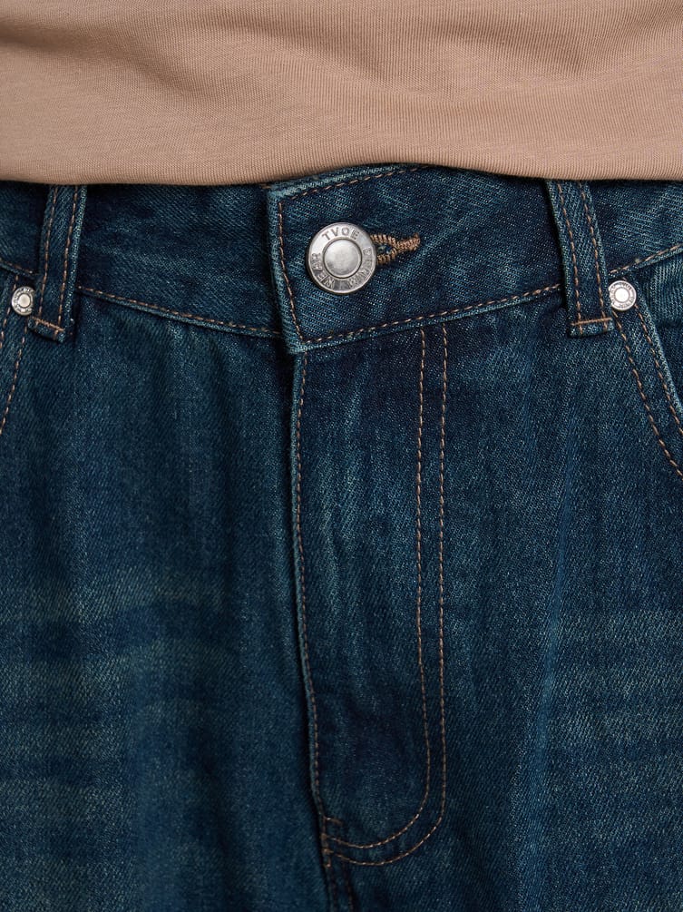 Джинсы широкие