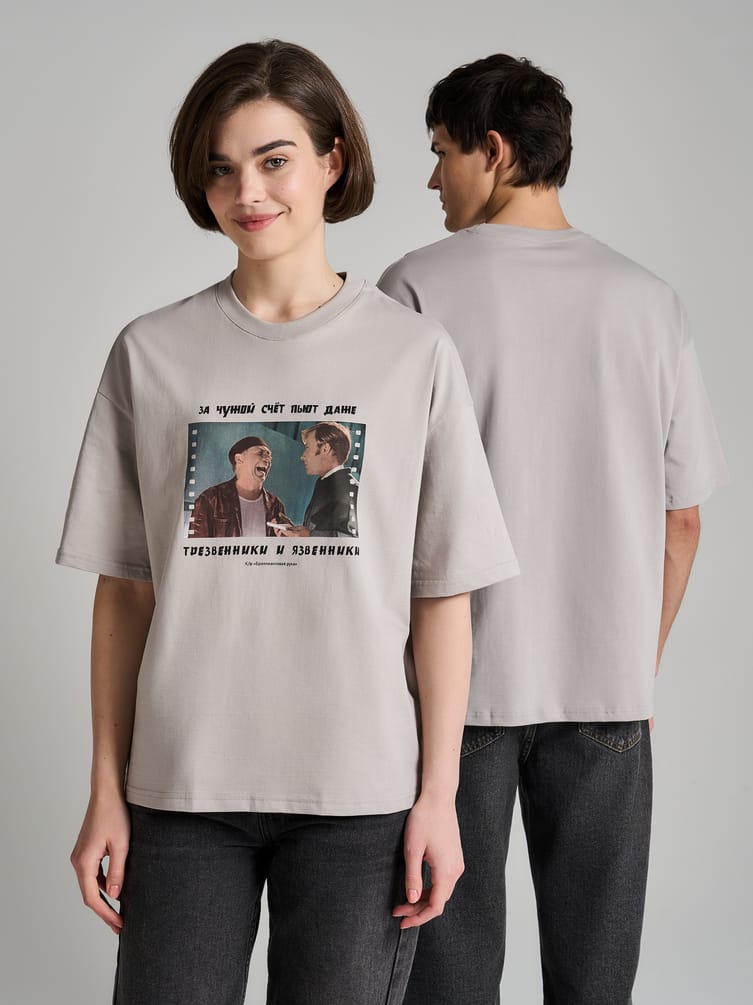 Футболка оверсайз с принтом Мосфильм