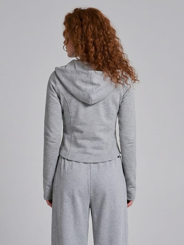 Толстовка с кружевными завязками