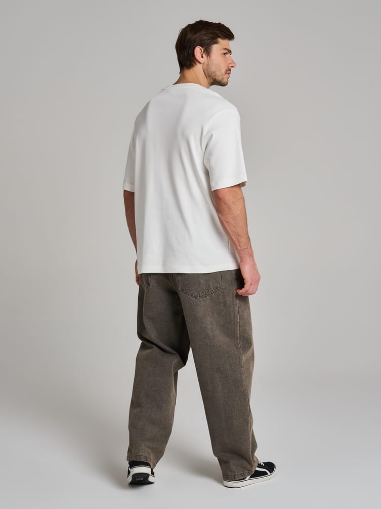 Футболка из хлопка свободного кроя