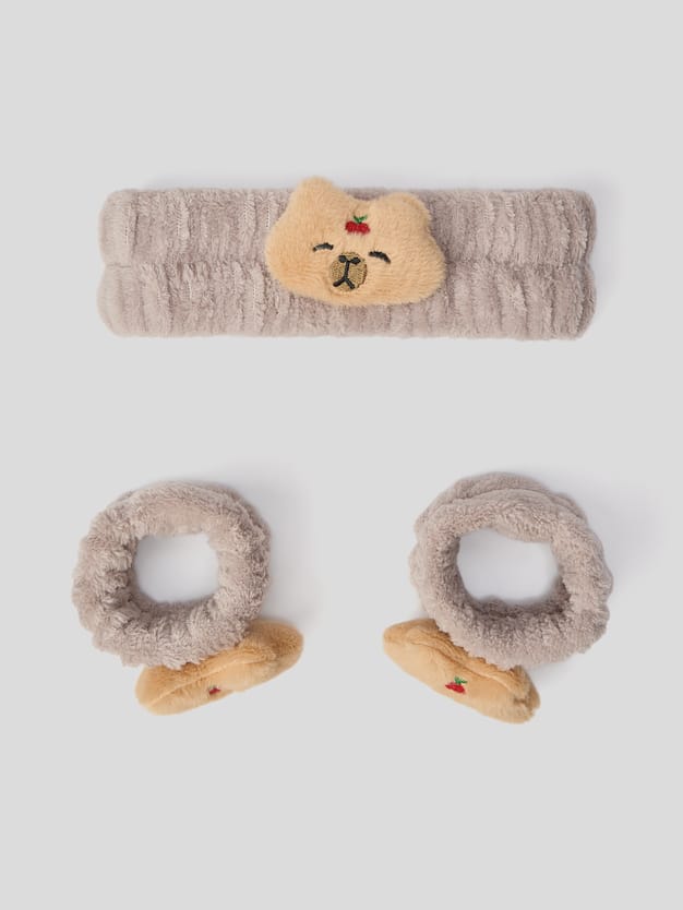 Набор для умывания повязка и браслеты