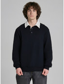 Свитшот поло на пуговицах