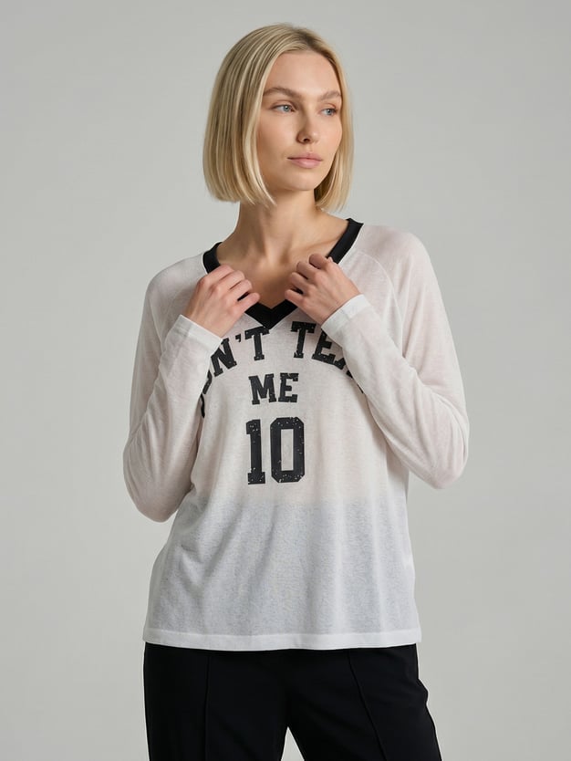 Лонгслив спортивный оверсайз с надписью