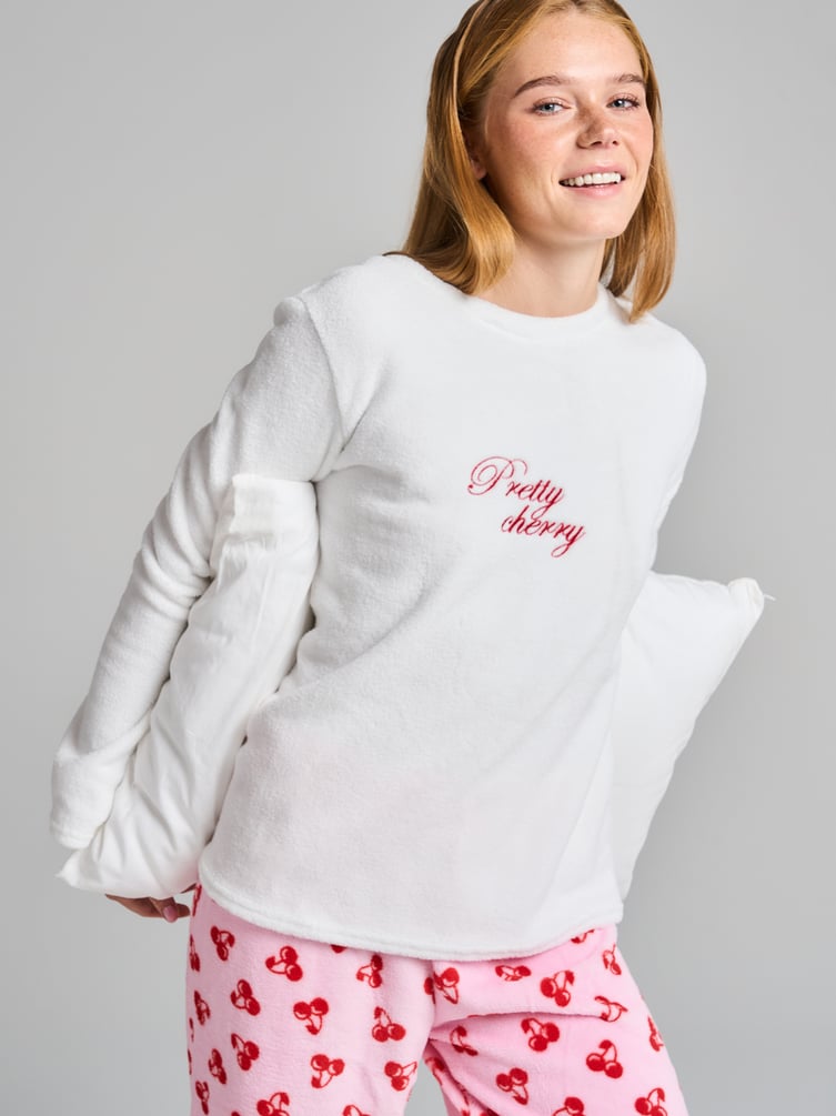 Пижама плюшевая с кофтой и брюками