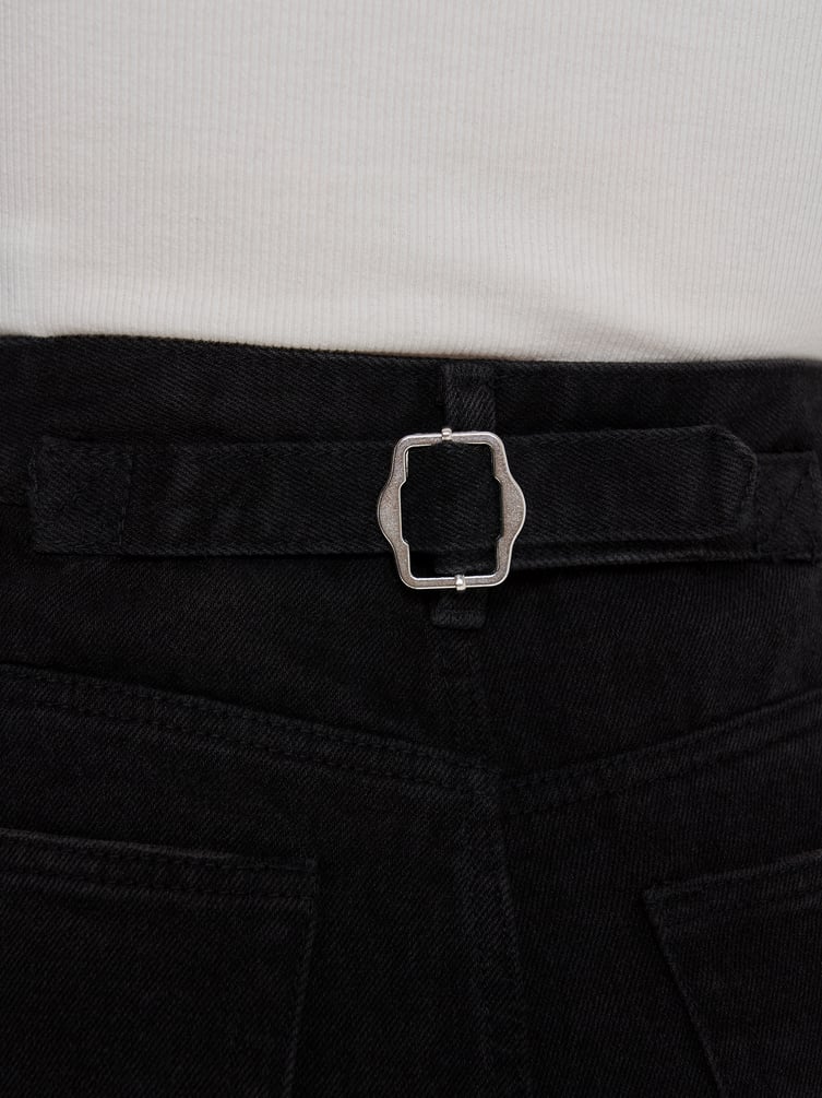 Джинсы Balloon зауженные с вареным эффектом