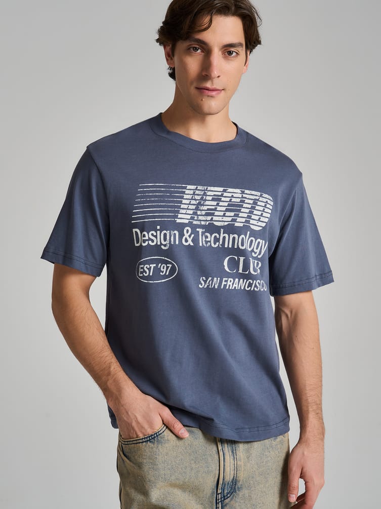 Футболка из хлопка с надписью