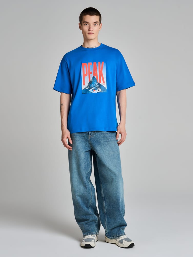Футболка хлопок с принтом гор