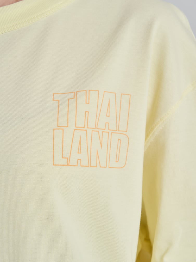 Футболка хлопковая с принтом банан