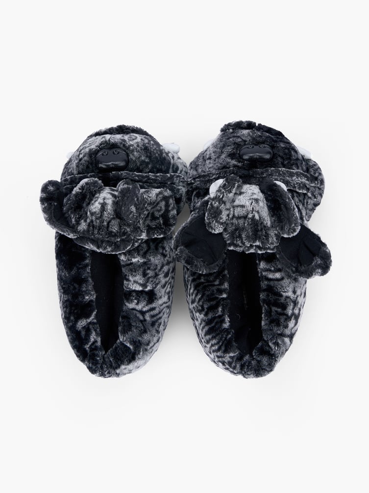 Плюшевые тапки-игрушки бульдоги