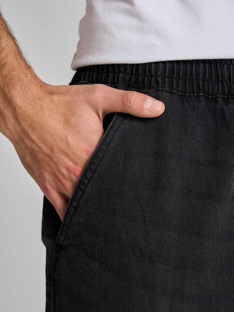 Джинсы джоггеры на резинке