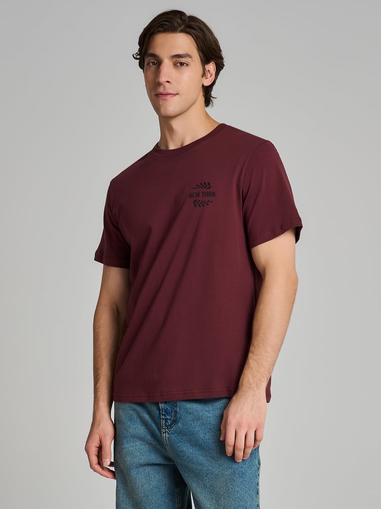 Футболка из хлопка с надписью