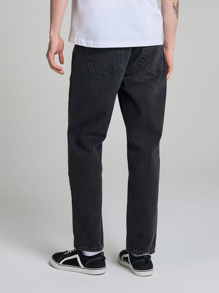 Джинсы укороченный прямого кроя