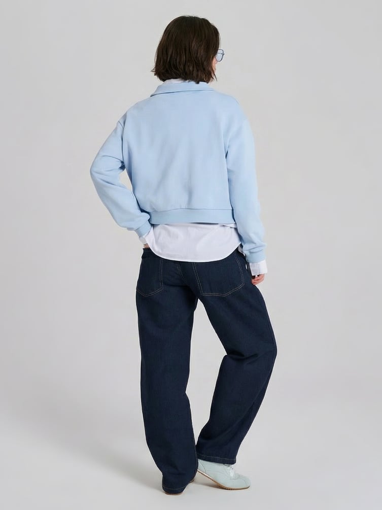 Джинсы баллоны со средней посадкой