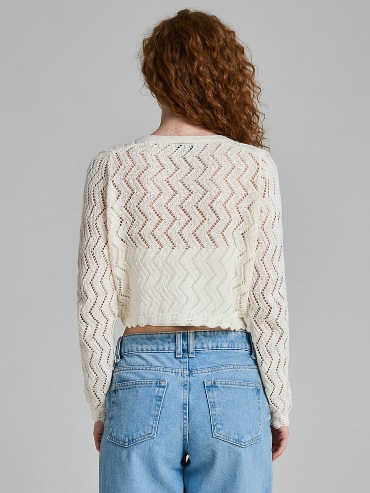 Вязаный кардиган на пуговицах