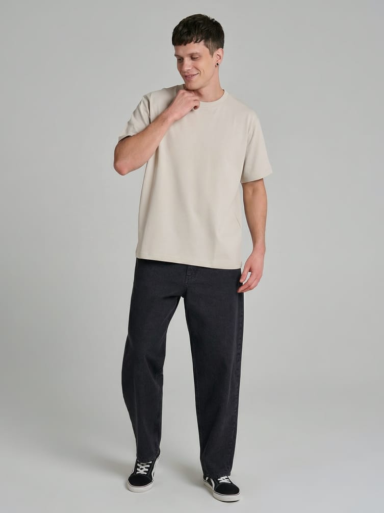 Футболка из хлопка однотонная