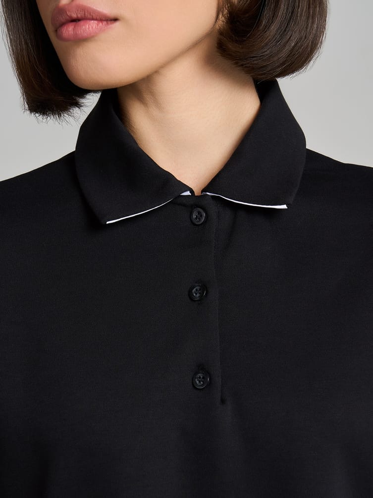 Платье-поло короткое