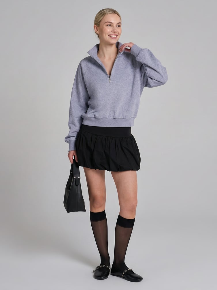 Толстовка Half Zip с высоким горлом