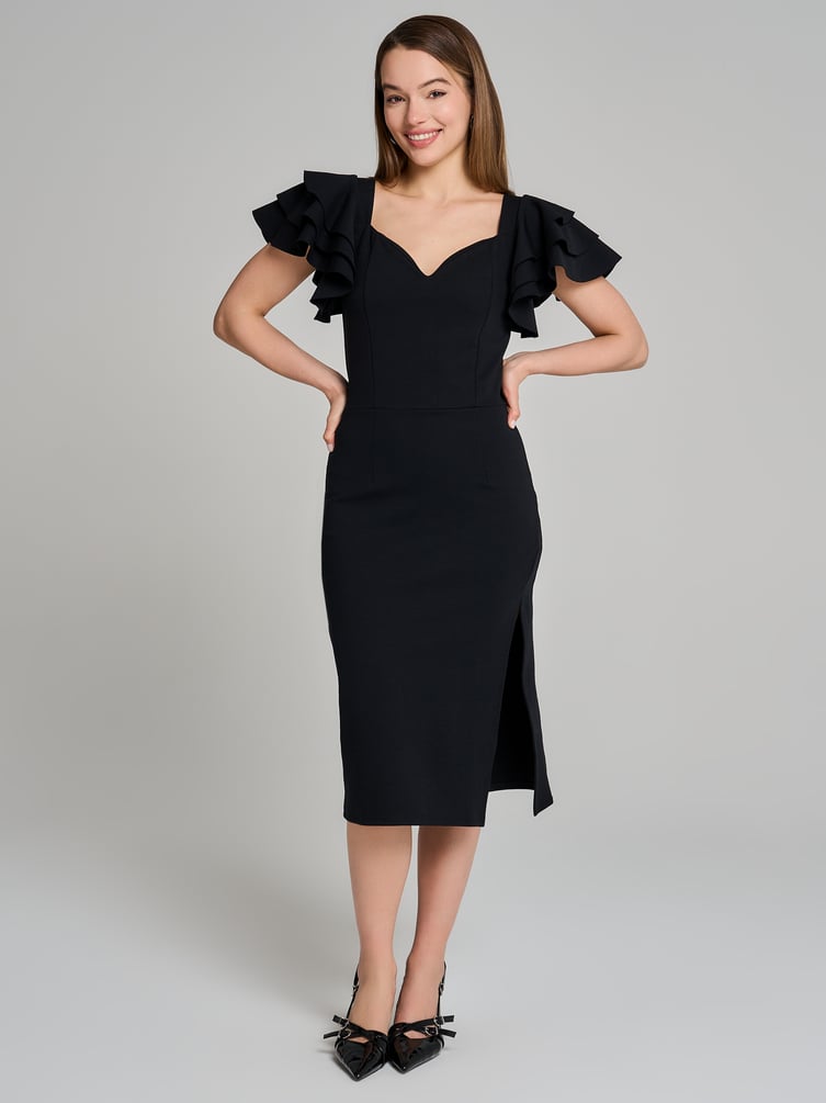 Платье вечернее с разрезом