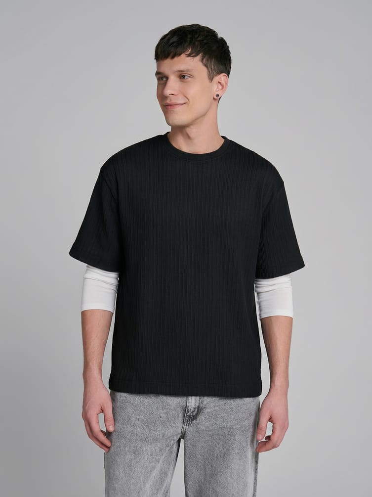 Футболка летняя из жатой ткани