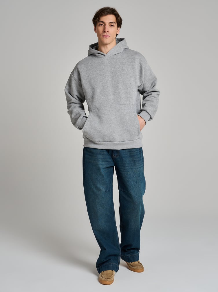 Утепленное худи с начесом