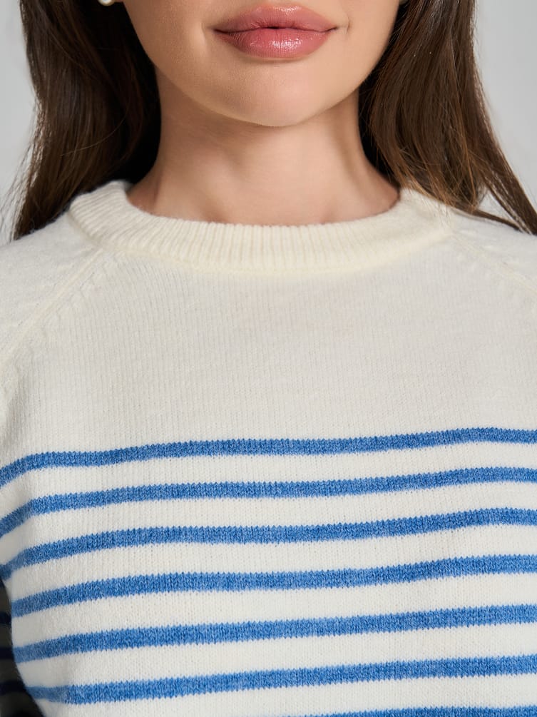 Джемпер трикотажный в полоску