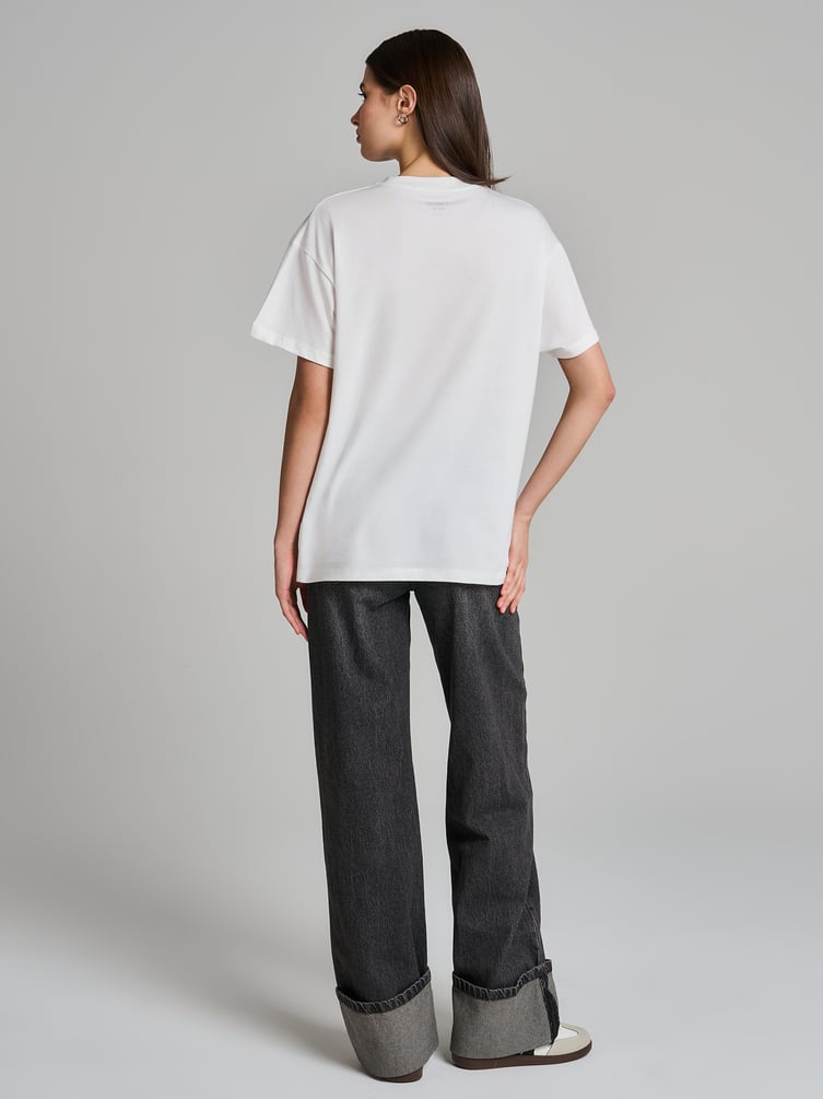 Футболка из хлопка с принтом картины