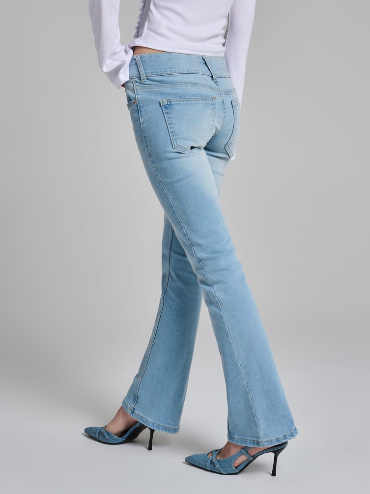 Джинсы клеш со стрелками