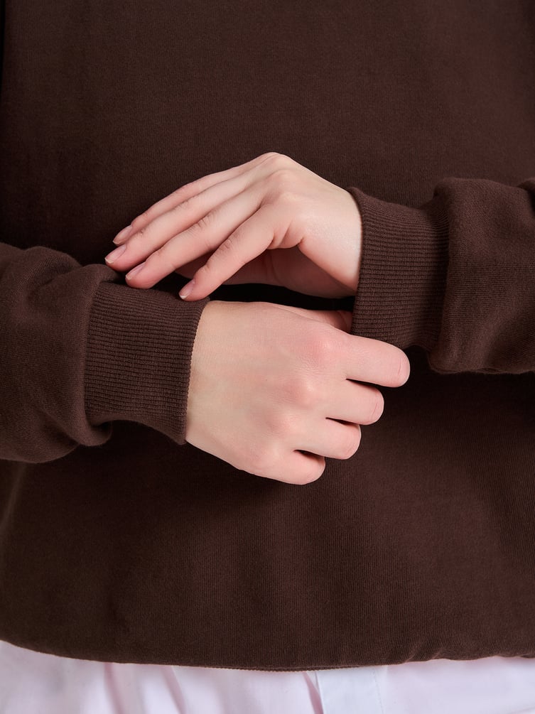 Свитшот однотонный без начеса