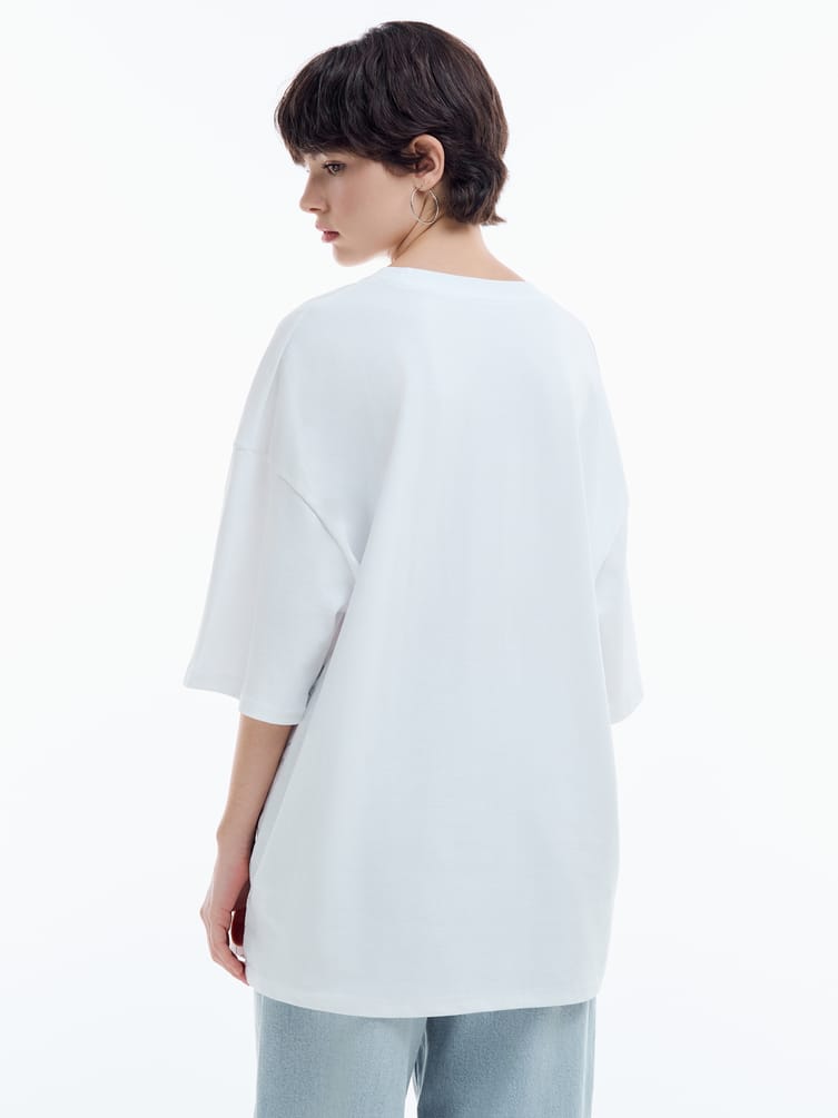 Футболка оверсайз с принтом Москва