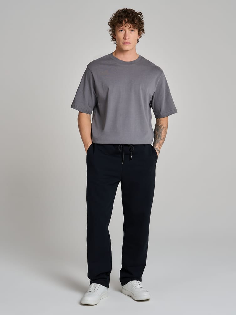 Теплые брюки прямые с начесом