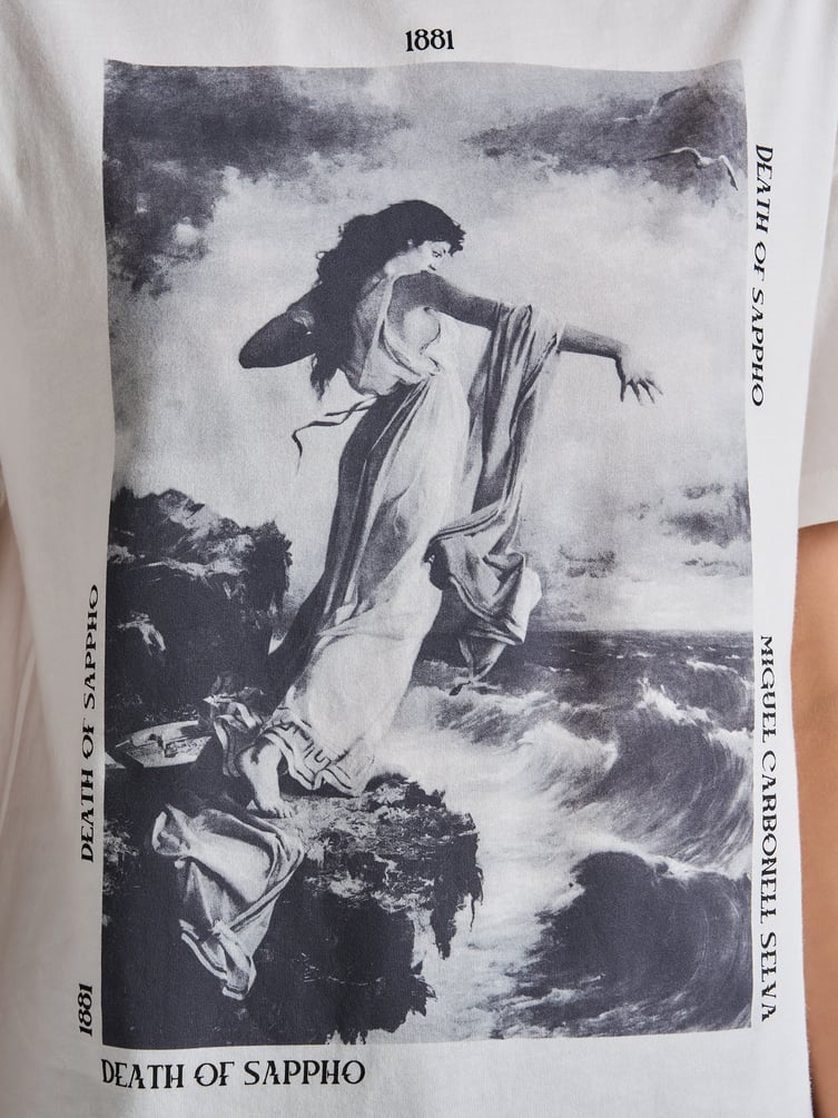 Футболка из хлопка с принтом картины