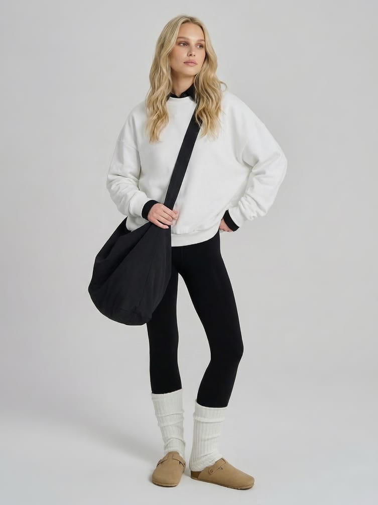 Свитшот однотонный без начеса