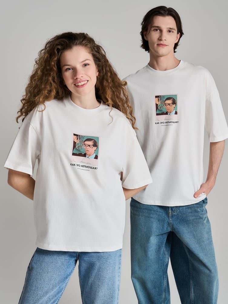 Футболка оверсайз с принтом Мосфильм