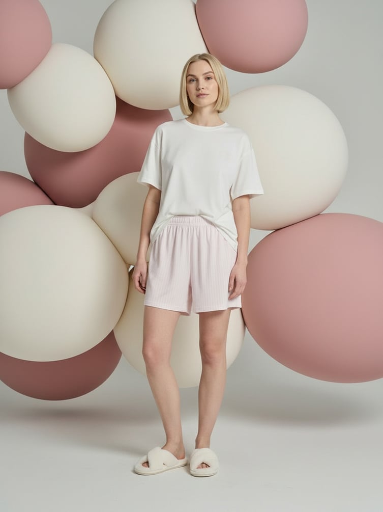 Пижама с принтом и шортами