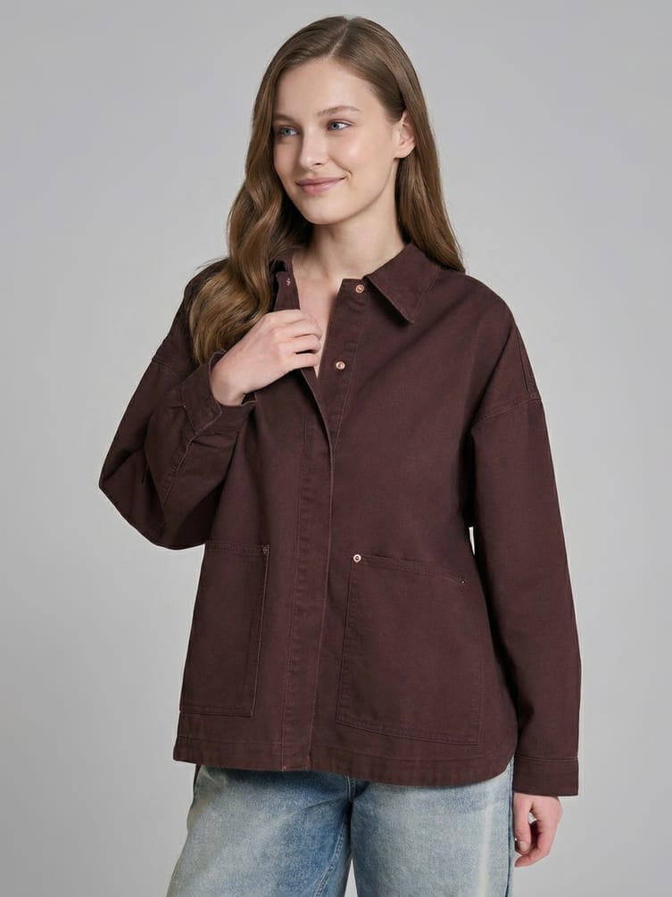 Рубашка джинсовая оверсайз