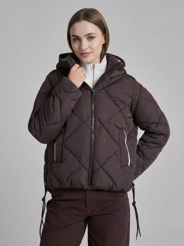 Куртка стеганая с капюшоном
