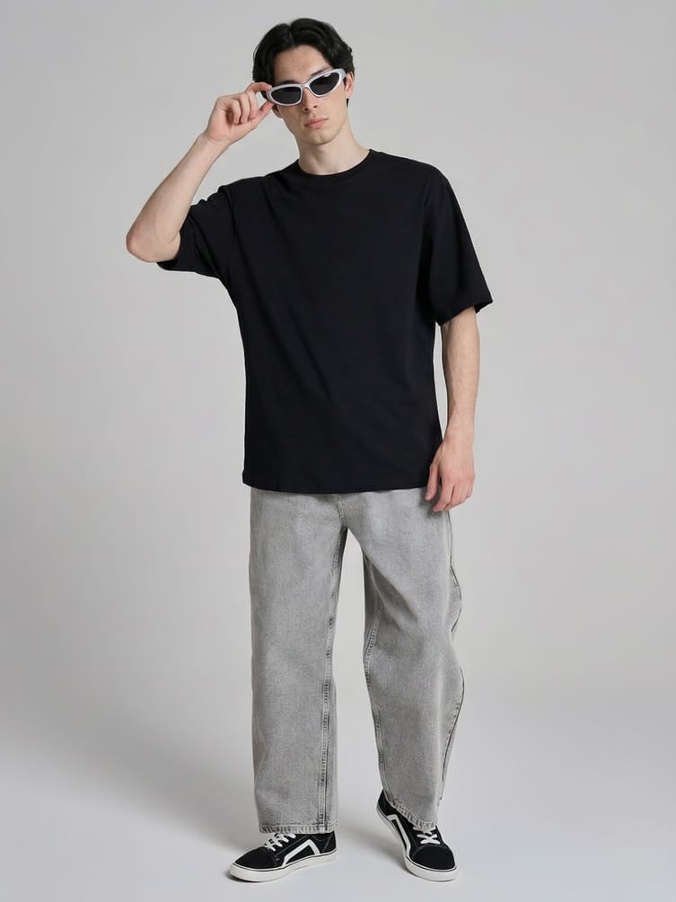 Футболка из хлопка с надписями на спине