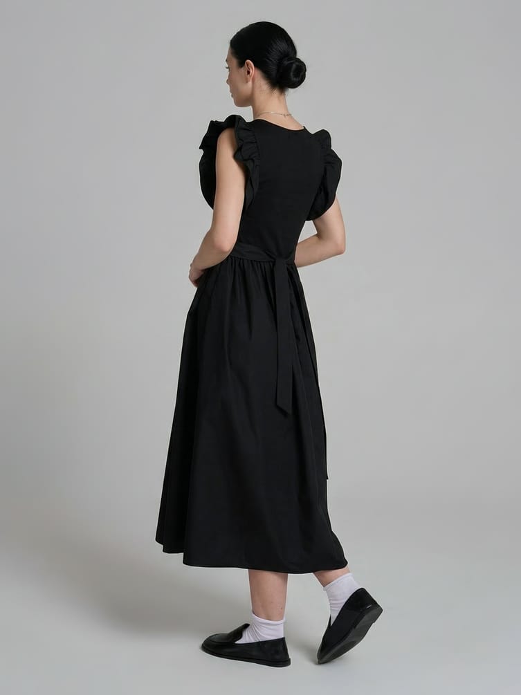 Платье нарядное с воланами