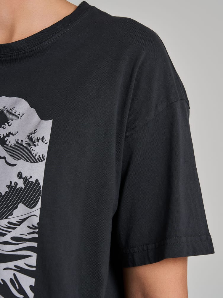 Футболка из хлопка с принтом