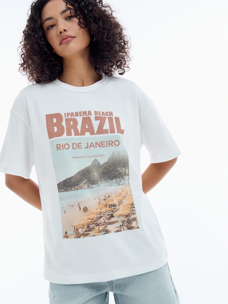 Футболка с принтом Brazil