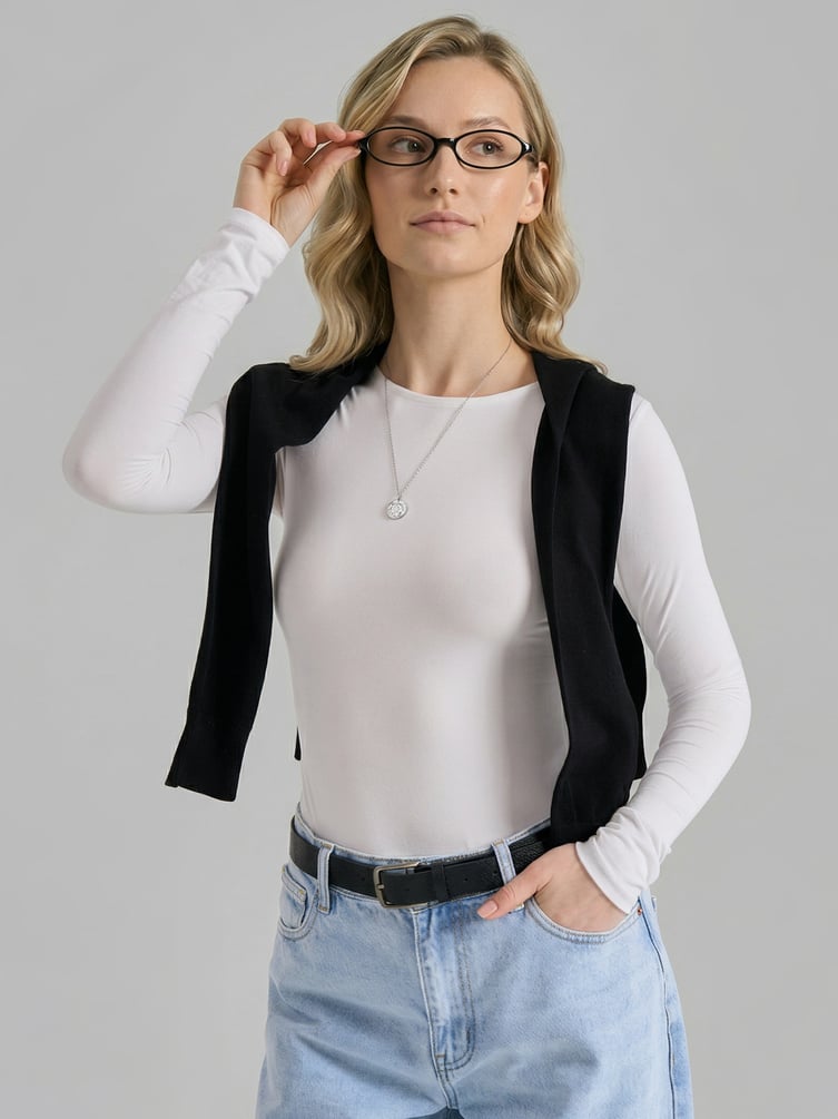 Боди с длинным рукавом