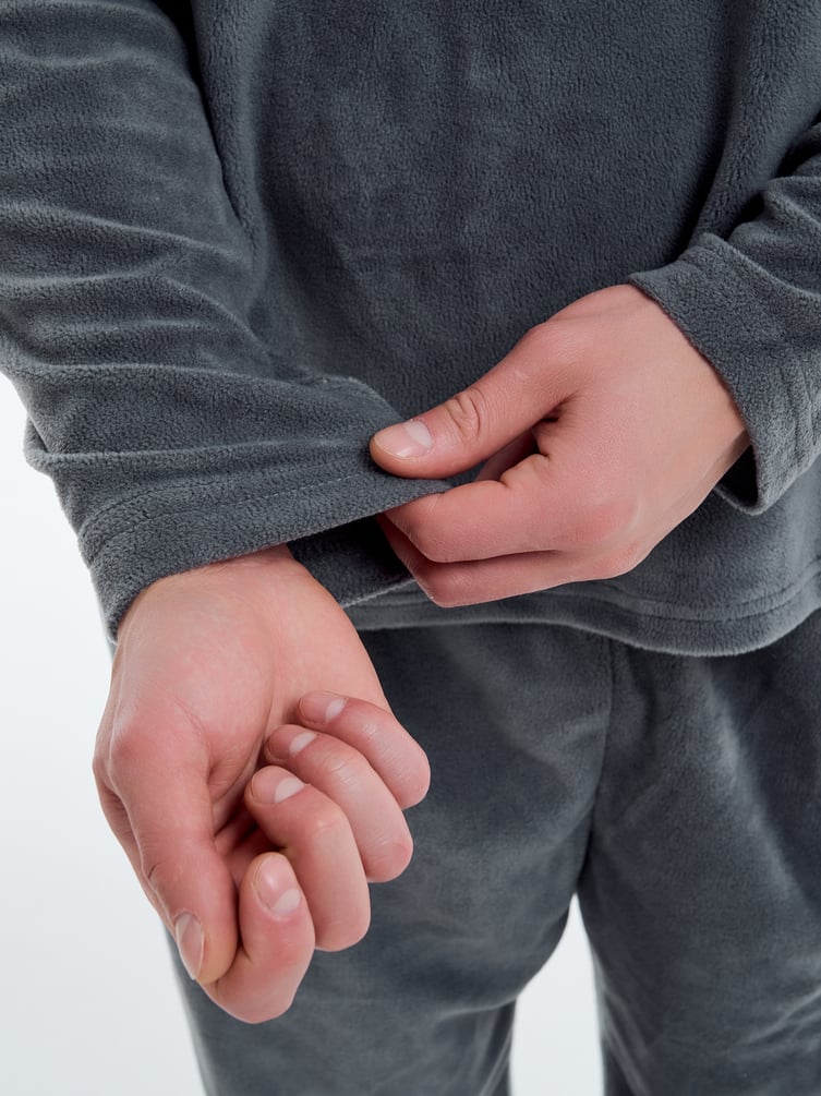 Пижама плюшевая теплая с брюками