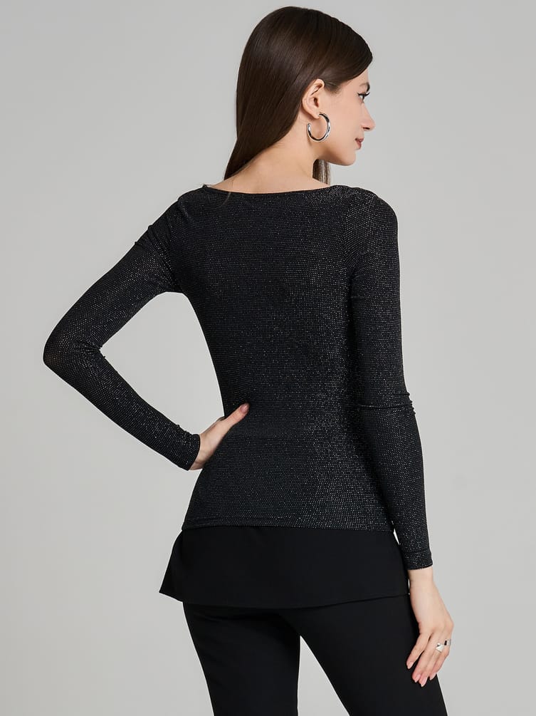 Блузка нарядная с люрексом