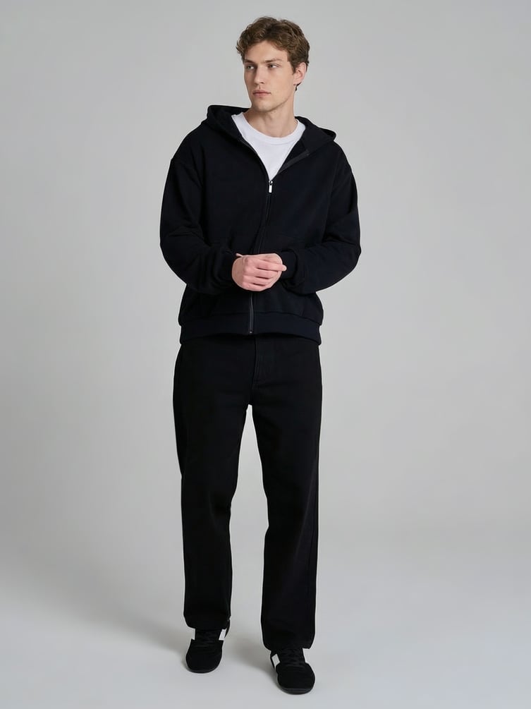 Толстовка с капюшоном без начеса