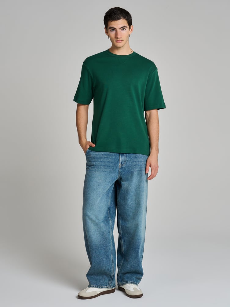 Футболка плотная однотонная