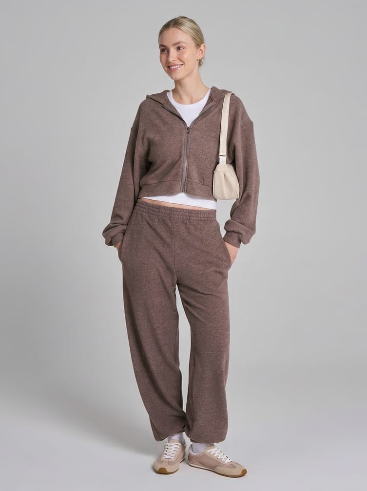 Толстовка с капюшоном трикотажная