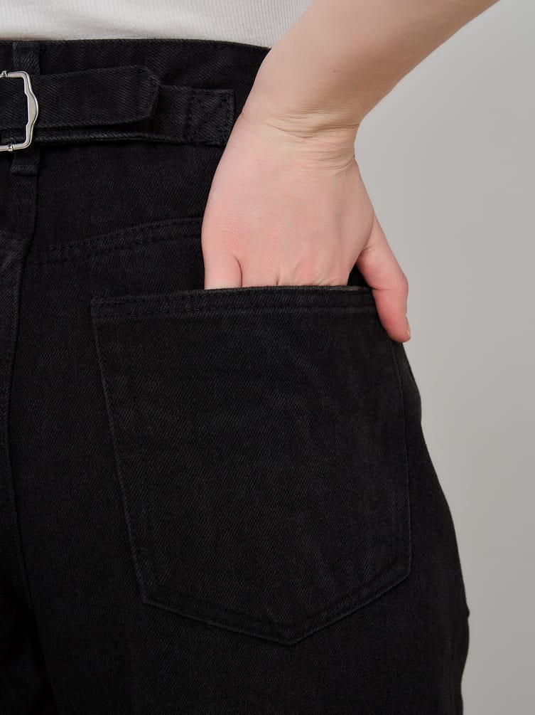 Джинсы Balloon зауженные с вареным эффектом