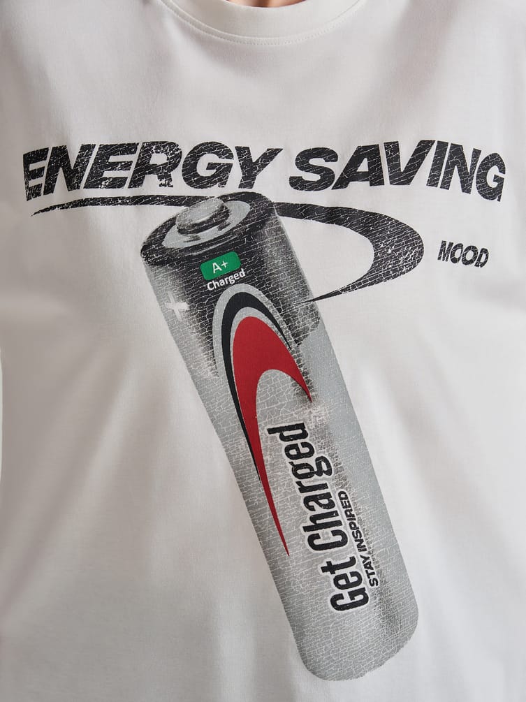 Футболка спортивная оверсайз с принтом